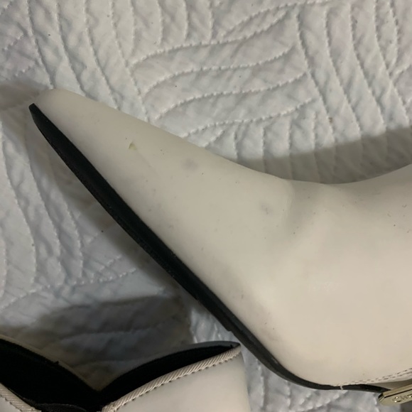 Circus Sam Edelman White Booties Kitten Heel 8 - Picture 11 of 14